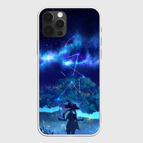 Чехол для iPhone 12 Pro Max с принтом MONA GENSHIN IMPACT в Петрозаводске, Силикон |  | багровая заря | геншин испакт | гидро | дерево | звезда | звезды | лес | мона | мона мегистус | мондштадт | небо | персонаж | светлячки | синее | синий | синяя | созвездие | созвездия | тейват