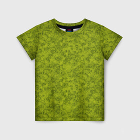 Детская футболка 3D с принтом Зеленый мраморный узор  в Петрозаводске, 100% гипоаллергенный полиэфир | прямой крой, круглый вырез горловины, длина до линии бедер, чуть спущенное плечо, ткань немного тянется | зеленый | зеленый мрамор | каменный | модный | мраморный | современный