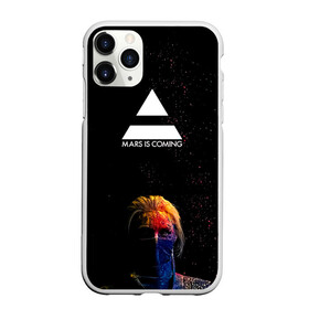 Чехол для iPhone 11 Pro матовый с принтом MARS IS COMING 30StM в Петрозаводске, Силикон |  | 30 seconds to mars | 30 секунд до марса | 30 фстм | 30stm | 30сдм | jared leto | rock band | thirty seconds to mars | альтернативный | гранж | джаред лето | нео | пост | прогрессивный | рок группа | фети секондс ту марс | хард | шеннон