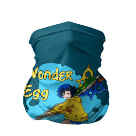 Бандана-труба 3D с принтом Wonder Egg Priority в Петрозаводске, 100% полиэстер, ткань с особыми свойствами — Activecool | плотность 150‒180 г/м2; хорошо тянется, но сохраняет форму | Тематика изображения на принте: ai ooto | wonder egg | wonder egg priority | ай ото | аниме | персонажи | приоритет чудо яйца