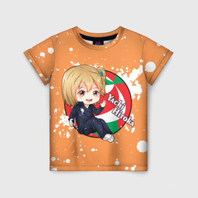 Детская футболка 3D с принтом Yachi Hitoka | Haikyu | Волейбол (Z) в Петрозаводске, 100% гипоаллергенный полиэфир | прямой крой, круглый вырез горловины, длина до линии бедер, чуть спущенное плечо, ткань немного тянется | haikuu | haikyu | haikyuu | yachi hitoka | волейбол | спортивная манга | хайку | хайкю