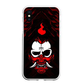 Чехол для iPhone XS Max матовый с принтом DEMON | CYBERPUNK 2077 | КИБЕРПАНК (Z) в Петрозаводске, Силикон | Область печати: задняя сторона чехла, без боковых панелей | cd project red | cyberpunk 2077 | demon | keanu reeves | samurai | vi | арасака | ви | демон | киану ривз | киберпанк 2077 | найт сити | самураи