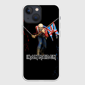 Чехол для iPhone 13 mini с принтом IRON MAIDEN | АЙРОН МЕЙДЕН (Z) в Петрозаводске,  |  | dave | iron maiden | murray | music | percy harris | rock | адриан смит | айрон мэйден | брюс дикинсон | дэйв мюррей | железная дева | музик | нико макбрэйн | рок | стив харрис | ужасы | хеви метал | яник герс