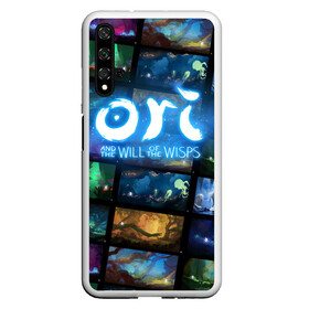 Чехол для Honor 20 с принтом Ori and the Will of the Wisps в Петрозаводске, Силикон | Область печати: задняя сторона чехла, без боковых панелей | adventure | collage | computer game | frames | ori | ori and the will of the wisps | spirit of the forest | дух леса | кадры | коллаж | компьютерная игра | ори | ори и блуждающие огоньки | приключения