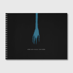 Альбом для рисования с принтом Hand of NIN в Петрозаводске, 100% бумага
 | матовая бумага, плотность 200 мг. | alternative | metall | music | nin | nine inch nails | rock | альтернатива | металл | музыка | найн ич нэилс | рок