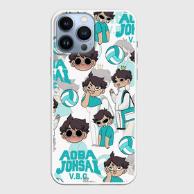 Чехол для iPhone 13 Pro Max с принтом ТООРУ ОЙКАВА   OIKAWA TORU в Петрозаводске,  |  | anime | aoba johsai | haikyu | manga | oikawa toru | pattern. | аниме | аобаджосай | волейбол | герой | манга | персонаж | тоору ойкава | узор