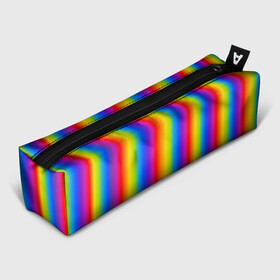 Пенал школьный 3D с принтом Color gradient в Петрозаводске, 100% полиэстер | плотная ткань, застежка на молнии | градиент | радуга | текстура | текстура градиента | трендовый градиент | тренды | цветной градиент