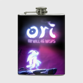 Фляга с принтом Ori and the Will of the Wisps в Петрозаводске, металлический корпус | емкость 0,22 л, размер 125 х 94 мм. Виниловая наклейка запечатывается полностью | Тематика изображения на принте: adventure | computer game | looks to the sky | ori | ori and the will of the wisps | spirit of the forest | в небо | дух леса | компьютерная игра | ори | ори и блуждающие огоньки | приключения | смотрит