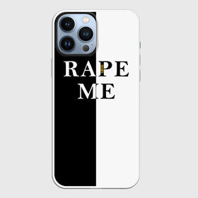 Чехол для iPhone 13 Pro Max с принтом Rape Me | Kurt Cobain (+спина) (Z) в Петрозаводске,  |  | Тематика изображения на принте: cobain | kurt | kurt donald cobain | nirvana | rape me | rock | smile | альтернативный рок | гранж | дэйв грол | крист новоселич | курт кобейн | нирвана | рок | смайл