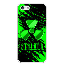 Чехол для iPhone 5/5S матовый с принтом S.T.A.L.K.E.R.  NEON | СТАЛКЕР в Петрозаводске, Силикон | Область печати: задняя сторона чехла, без боковых панелей | game | stalker | stalker 2 | зона | игра | радиация | сталкер | сталкер 2 | чернобыль