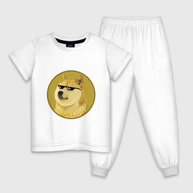 Детская пижама хлопок с принтом Dogecoin в Петрозаводске, 100% хлопок |  брюки и футболка прямого кроя, без карманов, на брюках мягкая резинка на поясе и по низу штанин
 | crypto | cryptocurrency | dogecoin | криптовалюта | мемы | собакомонета | экономика