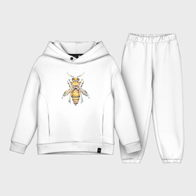 Детский костюм хлопок Oversize с принтом Акварельная пчела в Петрозаводске,  |  | Тематика изображения на принте: bee | акварель | акварельная пчела | большая пчела | насекомое | пчела | реалистичная пчела