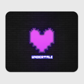 Коврик для мышки прямоугольный с принтом UNDERTALE PURPLE HEART в Петрозаводске, натуральный каучук | размер 230 х 185 мм; запечатка лицевой стороны | Тематика изображения на принте: sans | undertale | андертале | андертейл | игра | подземная история | подземная сказка | санс | сердце | ундертале