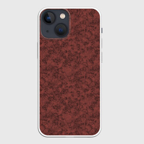 Чехол для iPhone 13 mini с принтом Терракотовый мраморный узор в Петрозаводске,  |  | гранит | каменный | коричневый | модный | мрамор | мраморный узор | современный | террактовый