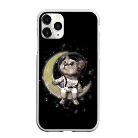 Чехол для iPhone 11 Pro матовый с принтом КОТИК НА ЛУНЕ в Петрозаводске, Силикон |  | astronawt | cat | dark | music | night | space | stars | астронавт | животные | звезды | звери | космонавт | космос | кот | котик | музыка | ночь | плеер | скафандр