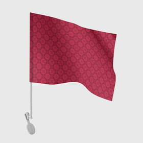 Флаг для автомобиля с принтом Красный ажурный орнамент  в Петрозаводске, 100% полиэстер | Размер: 30*21 см | ажурный | восточный | детский | женский | красный | однотонный | орнамент