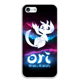 Чехол для iPhone 5/5S матовый с принтом Ori and the Will of the Wisps в Петрозаводске, Силикон | Область печати: задняя сторона чехла, без боковых панелей | adventure | fairy forest | night | ori | ori and the will of the wisps | pc game | spirit of the forest | дух леса | компьютерная игра | ночь | ори | ори и блуждающие огоньки | приключения | сказочный лес