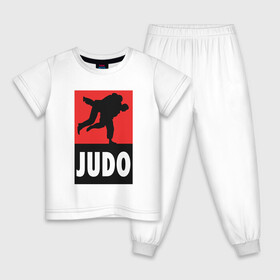 Детская пижама хлопок с принтом Judo в Петрозаводске, 100% хлопок |  брюки и футболка прямого кроя, без карманов, на брюках мягкая резинка на поясе и по низу штанин
 | Тематика изображения на принте: fighter | japan | judo | mma | sport | ufc | warrior | боец | бой | воин | дзюдо | дзюдоист | единоборства | карате | поединок | спорт | спортсмен | чемпион | япония