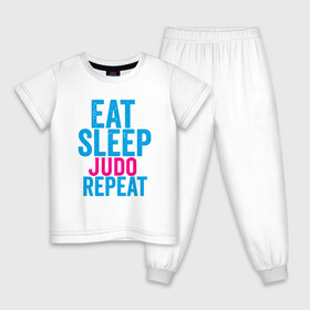 Детская пижама хлопок с принтом Есть, спать, дзюдо в Петрозаводске, 100% хлопок |  брюки и футболка прямого кроя, без карманов, на брюках мягкая резинка на поясе и по низу штанин
 | Тематика изображения на принте: fighter | japan | judo | mma | sport | ufc | warrior | боец | бой | воин | дзюдо | дзюдоист | единоборства | карате | поединок | спорт | спортсмен | чемпион | япония