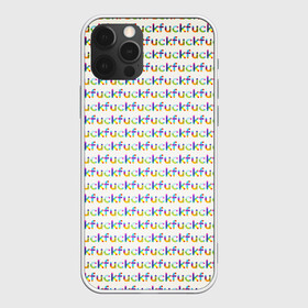 Чехол для iPhone 12 Pro Max с принтом Fuck паттерн светлый в Петрозаводске, Силикон |  | мат | надписи | паттерн | прикольные