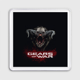 Магнит 55*55 с принтом MONSTER | GEARS OF WAR (Z) в Петрозаводске, Пластик | Размер: 65*65 мм; Размер печати: 55*55 мм | gears | gears 5 | gears of war | gears of war 5 | monster | имульсия | механизмы войны | монстер | шестерёнка | шестерёнки | шестерня