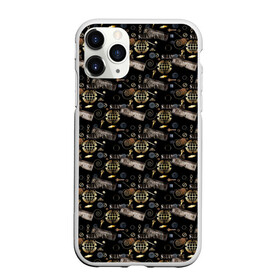 Чехол для iPhone 11 Pro матовый с принтом Стимпанк . Черный фон. в Петрозаводске, Силикон |  | ключи | креативный | металлический | металлический предметы | модный | современный | стильный узор | черный