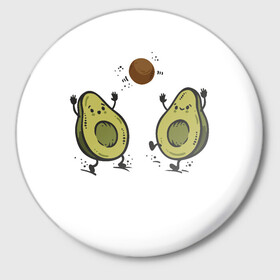 Значок с принтом Любимые авокадо  в Петрозаводске,  металл | круглая форма, металлическая застежка в виде булавки | Тематика изображения на принте: авокадо | другу | любимой | любимому | парные футболки | подруге | фрукты