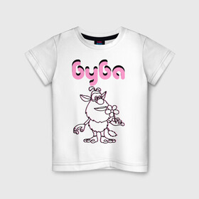 Детская футболка хлопок с принтом Домовой буба в Петрозаводске, 100% хлопок | круглый вырез горловины, полуприлегающий силуэт, длина до линии бедер | booba | brownie | loony | боба | буба | домовой | чудик