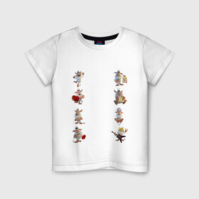 Детская футболка хлопок с принтом  Вooba  в Петрозаводске, 100% хлопок | круглый вырез горловины, полуприлегающий силуэт, длина до линии бедер | booba | буба | буба стикеры | домовенок | домовой | стикеры | эмоции