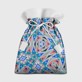 Подарочный 3D мешок с принтом Серо-синий абстрактный узор  в Петрозаводске, 100% полиэстер | Размер: 29*39 см | Тематика изображения на принте: абстрактный | асимметричный | креативный | молодежный | серый | синий | современный