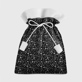 Подарочный 3D мешок с принтом Черно-белый спортивный узор  в Петрозаводске, 100% полиэстер | Размер: 29*39 см | клюшка | лук | молодежный | монохромный | мяч | поло | ракетка | спортивный инвентарь | стрелы