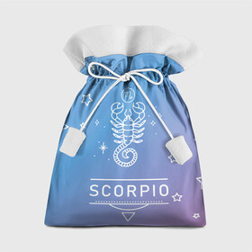 Подарочный 3D мешок с принтом Знак Скорпион в Петрозаводске, 100% полиэстер | Размер: 29*39 см | zodiac | гороскоп | знак | скорпион | созвездие