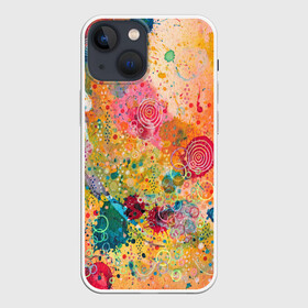 Чехол для iPhone 13 mini с принтом Мои эмоции в Петрозаводске,  |  | абстрактное искусство | абстрактный рисунок | абстракция | акварель | брызги | завитки | краски | круги | ляпы | мои эмоции | текстуры