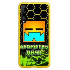 Чехол для Honor P30 с принтом Geometry Dash (Классика) в Петрозаводске, Силикон | Область печати: задняя сторона чехла, без боковых панелей | dash | geometry | geometry dash | геометри десш | квадрат | мобильная игра | шеометри даш