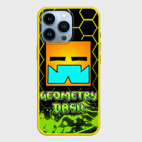 Чехол для iPhone 13 Pro с принтом Geometry Dash (Классика) в Петрозаводске,  |  | dash | geometry | geometry dash | геометри десш | квадрат | мобильная игра | шеометри даш