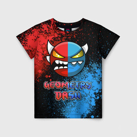 Детская футболка 3D Geometry Dash (Red | Blue) купить в Петрозаводске