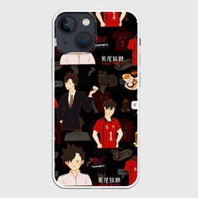 Чехол для iPhone 13 mini с принтом КУРОО ТЕЦУРО   TETSURO в Петрозаводске,  |  | anime | haikyu | kuroo tetsuro | manga | nekoma. | аниме | волейбол | герой | куроо тецуро | манга | некома | персонаж