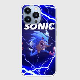 Чехол для iPhone 13 Pro с принтом SONIC | СОНИК (Z) в Петрозаводске,  |  | blaze the cat | hedgehog | sega | silver | sonic | speed sonic | быстрый ёж | ёж соник | метал соник | сега | сильвер | синий ёж | соник