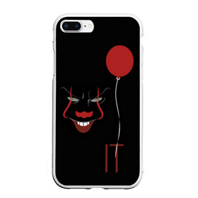 Чехол для iPhone 7Plus/8 Plus матовый с принтом Pennywise it в Петрозаводске, Силикон | Область печати: задняя сторона чехла, без боковых панелей | Тематика изображения на принте: it | pennywise | клоун | красный шарик | оно | пеннивайз