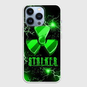 Чехол для iPhone 13 Pro с принтом S.T.A.L.K.E.R.  NEON МОЛНИЯ в Петрозаводске,  |  | game | stalker | stalker 2 | зона | игра | неон | радиация | сталкер | сталкер 2 | чернобыль