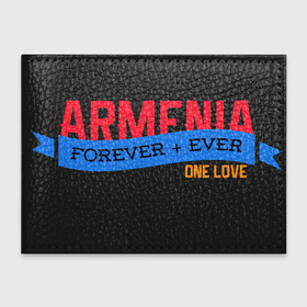 Обложка для студенческого билета с принтом Armenia one love в Петрозаводске, натуральная кожа | Размер: 11*8 см; Печать на всей внешней стороне | armenia | logo | армения | армян | армяни | герб | лев и орел | лого | символ | флаг | флаг и герб армении