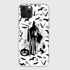 Чехол для iPhone 12 Pro с принтом Хэллоуин, Grim Reaper в Петрозаводске, силикон | область печати: задняя сторона чехла, без боковых панелей | Тематика изображения на принте: bat | death | ghost | halloween | horror | spiderweb | вампиры | летучая мышь | летучие мыши | нечистая сила | нечисть | пауки | паутина | привидение | призрак | страшный | тыква | тьма | хеллоуин | хоррор | хэллоуин