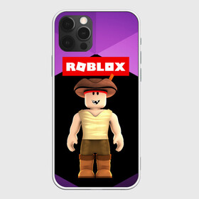 Чехол для iPhone 12 Pro с принтом ROBLOX | РОБЛОКС (Z) в Петрозаводске, силикон | область печати: задняя сторона чехла, без боковых панелей | Тематика изображения на принте: game | gamer | roblox | simulator | игра | конструктор | роблок | роблокс | симулятор | строительство | фигура