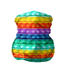 Бандана-труба 3D с принтом  ПОП ИТ ANTI-STRESS в Петрозаводске, 100% полиэстер, ткань с особыми свойствами — Activecool | плотность 150‒180 г/м2; хорошо тянется, но сохраняет форму | pop it | popit | антистресс | игрушка | поп ит | попит | пузырчатая плёнка | пупырка | симпл димпл | симплдимпл
