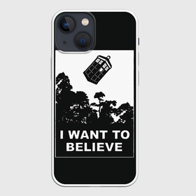 Чехол для iPhone 13 mini с принтом Я хочу верить в Петрозаводске,  |  | doctor who | i want to believe | serial | доктор кто | путешествия во времени | секретные материалы | сериал | сериалы | фантастика