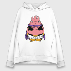 Женское худи Oversize хлопок с принтом Totoro Majin Bu в Петрозаводске, френч-терри — 70% хлопок, 30% полиэстер. Мягкий теплый начес внутри —100% хлопок | боковые карманы, эластичные манжеты и нижняя кромка, капюшон на магнитной кнопке | dragon ball | ghibli | japan | majin bu | nature | totoro | анимация | аниме | гибли | друг | животные | лес | маджин буу | милый | мир | миядзаки | мой сосед тоторо | мульт | мультфильм | природа | сосед | тоторо | хаяо