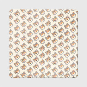Магнит виниловый Квадрат с принтом Тарумару в Петрозаводске, полимерный материал с магнитным слоем | размер 9*9 см, закругленные углы | genshin impact | taroumaru | арт | инадзума | пёс | рисунок | сиба ину | собака | тарумару