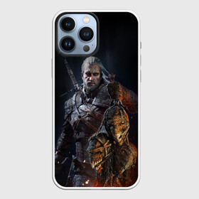 Чехол для iPhone 13 Pro Max с принтом Witcher III в Петрозаводске,  |  | Тематика изображения на принте: geralt | the witcher | wild hunt | witcher 3 | ведьмак | ведьмак 3 | геральт | дикая охота