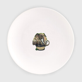 Тарелка с принтом Слон-военный в Петрозаводске, фарфор | диаметр - 210 мм
диаметр для нанесения принта - 120 мм | автомат | арт | животное | зверь | оружие | рисунок | слон | человекоподобный