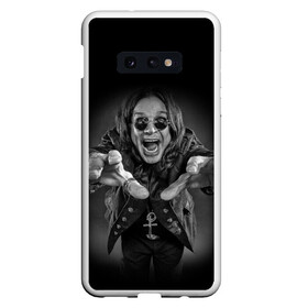 Чехол для Samsung S10E с принтом OZZY OSBOURNE в Петрозаводске, Силикон | Область печати: задняя сторона чехла, без боковых панелей | black | black sabbath | dark | fear | hand | metal | music | osbourne | punk | rock | дедушка | металл | музыка | озборн | оззи | панк | рок | ужас | черный